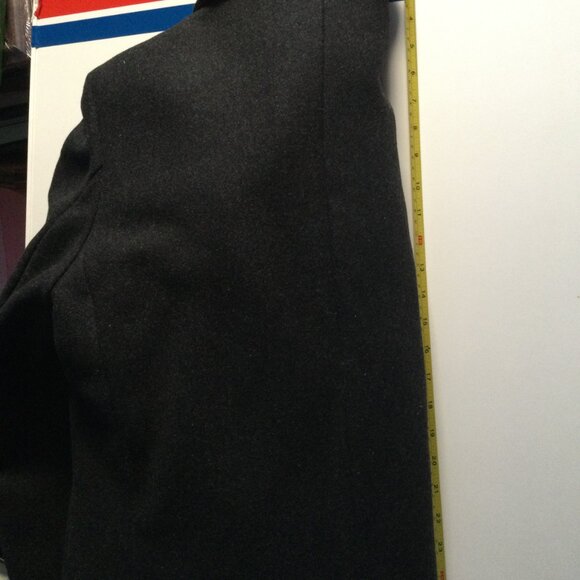 Joe men's coat black large 87cm long 40% wool - Picture 4 of 11